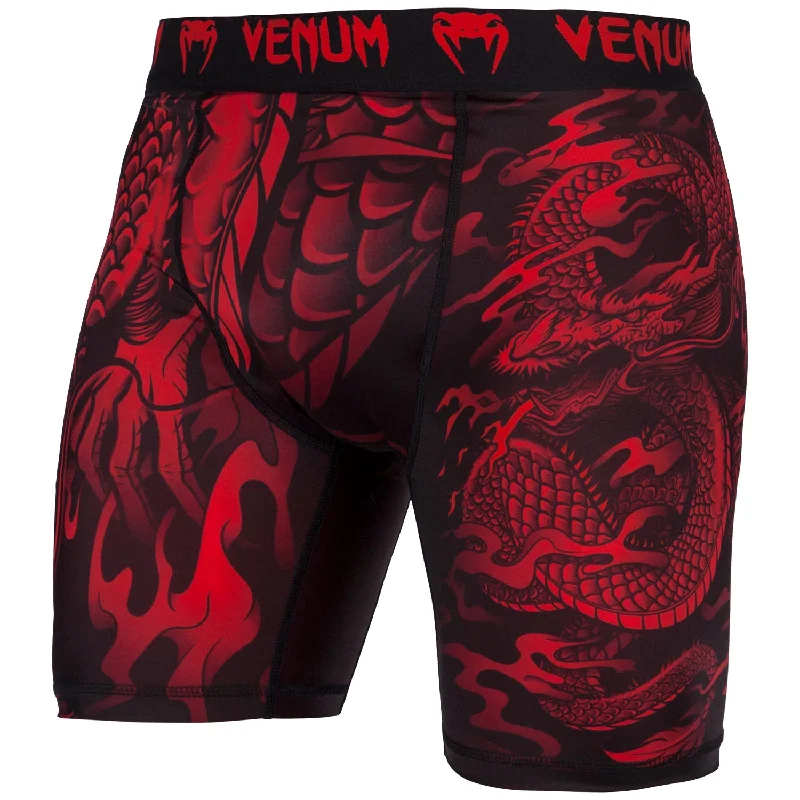 Venum Dragon's Flight Compression Shorts - Black/Red