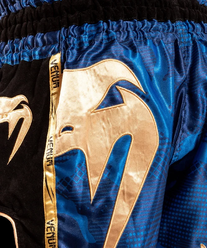 Venum Giant Camo Muay Thai Shorts - Blue/Gold