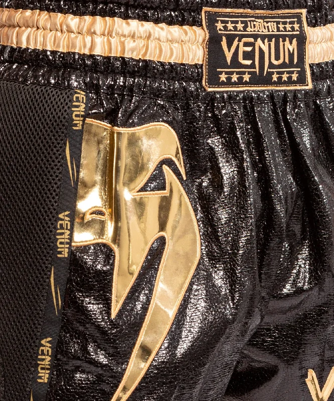 Venum Giant Foil Muay Thai Shorts - Black/Gold