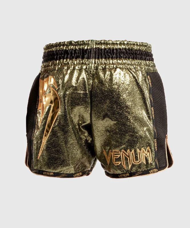 Venum Giant Foil Muay Thai Shorts - Khaki/Gold