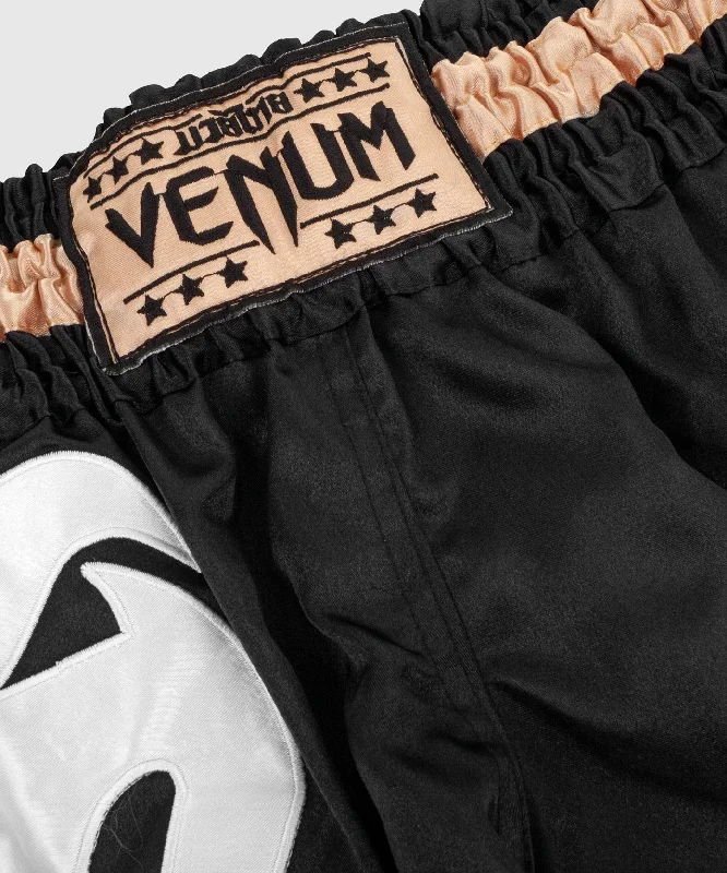 Venum Giant Muay Thai Shorts - Black/White/Gold