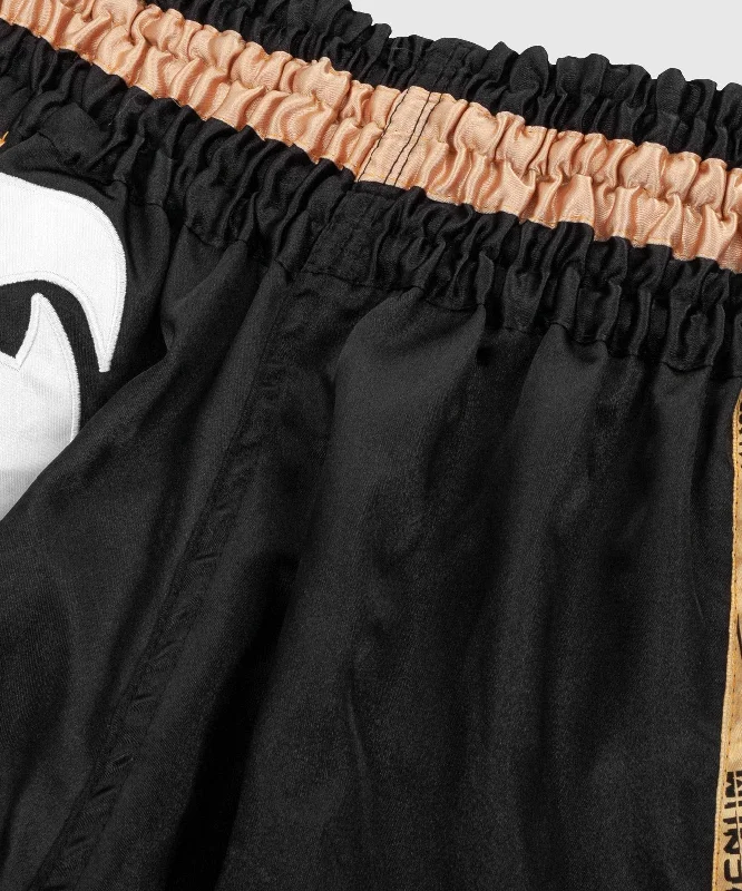 Venum Giant Muay Thai Shorts - Black/White/Gold