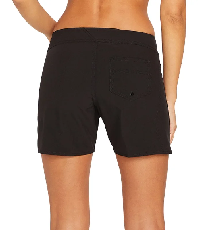 Volcom Women's Simply Solid 5"" Boardshorts Black