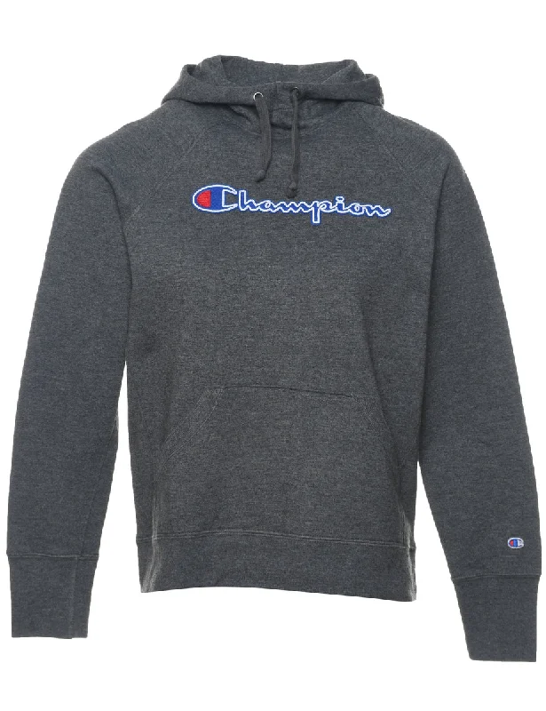 Champion Dark Grey Embroidered Sweatshirt - XS