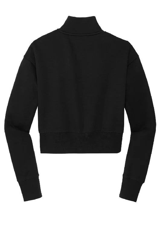 District Womens V.I.T. Fleece 1/4 Zip Sweatshirt - Black