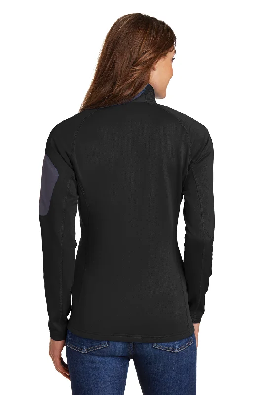 Eddie Bauer Womens Performance Fleece 1/4 Zip Sweatshirt - Black