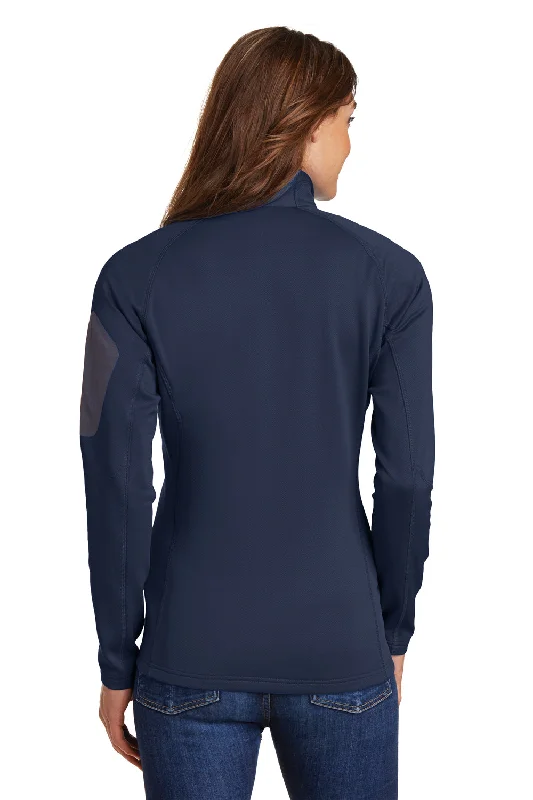 Eddie Bauer Womens Performance Fleece 1/4 Zip Sweatshirt - River Navy Blue