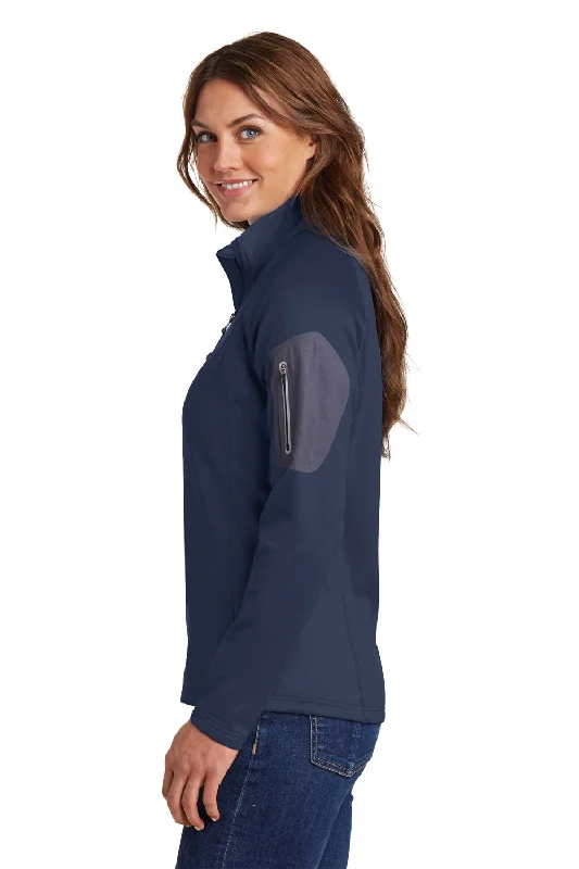 Eddie Bauer Womens Performance Fleece 1/4 Zip Sweatshirt - River Navy Blue