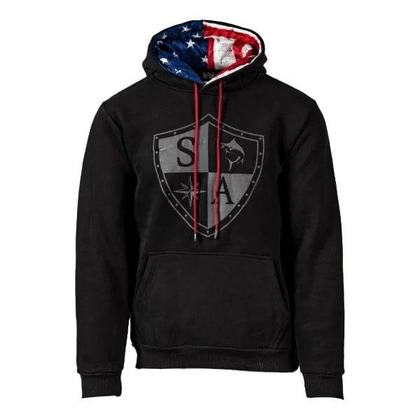 Classic Lined Hoodie | American Flag Shield