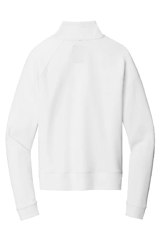 New Era Womens STS 1/4 Zip Sweatshirt - Fan White