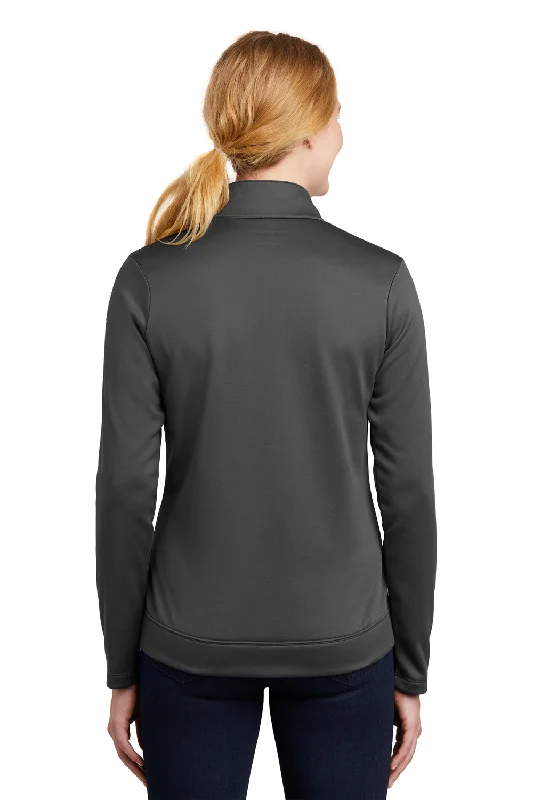 Nike Womens Therma-Fit Moisture Wicking Fleece Full Zip Sweatshirt - Anthracite Grey