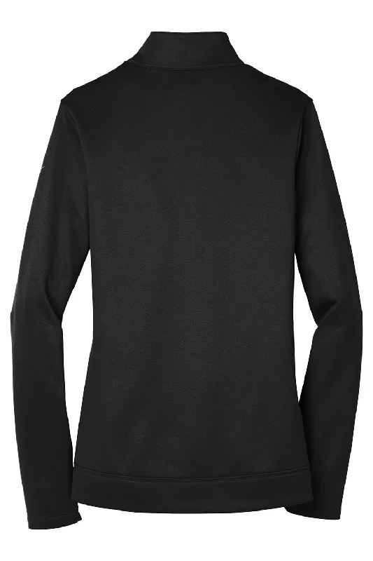 Nike Womens Therma-Fit Moisture Wicking Fleece Full Zip Sweatshirt - Black