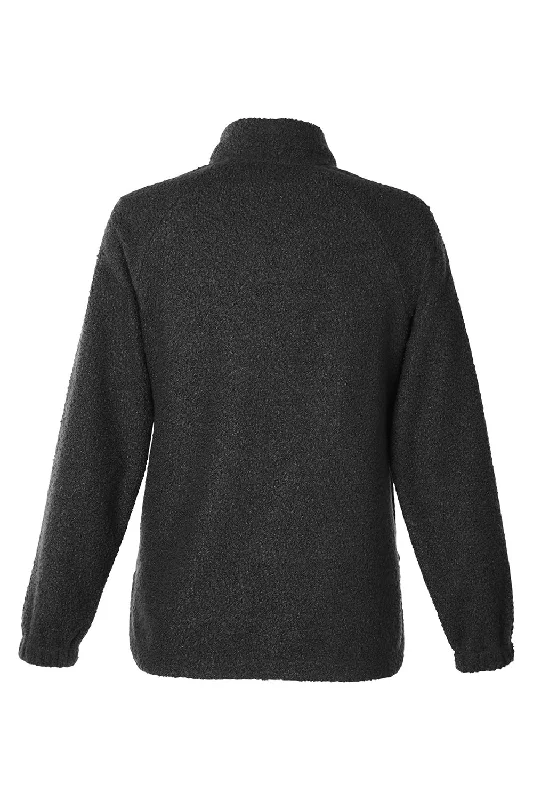 North End Womens Aura Sweater Fleece 1/4 Zip Sweatshirt - Black