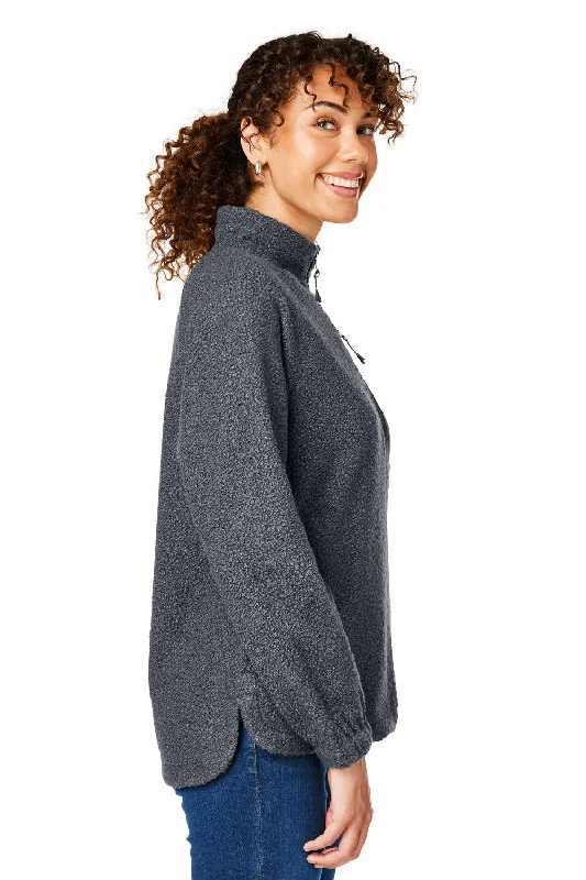 North End Womens Aura Sweater Fleece 1/4 Zip Sweatshirt - Carbon Grey