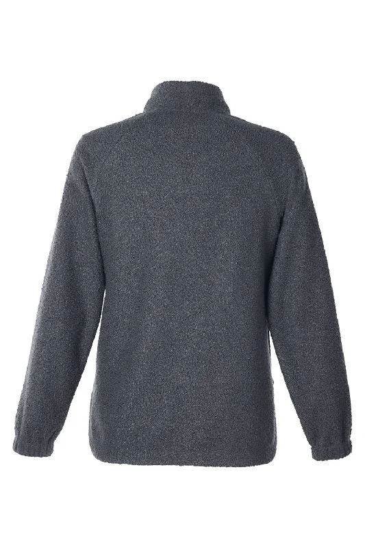 North End Womens Aura Sweater Fleece 1/4 Zip Sweatshirt - Carbon Grey