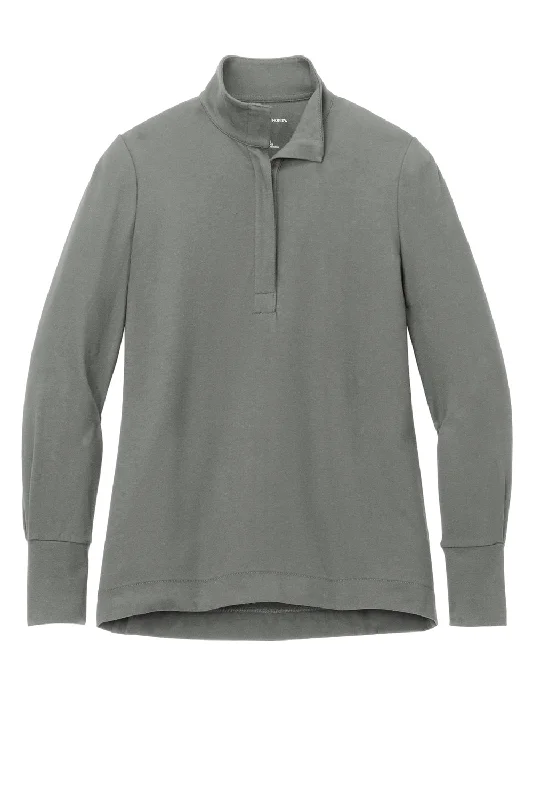 Port Authority Womens Fairway 1/4 Zip Sweatshirt - Shadow Grey