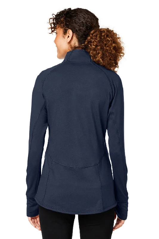 Puma Womens Gamer Moisture Wicking 1/4 Zip Sweatshirt - Navy Blue