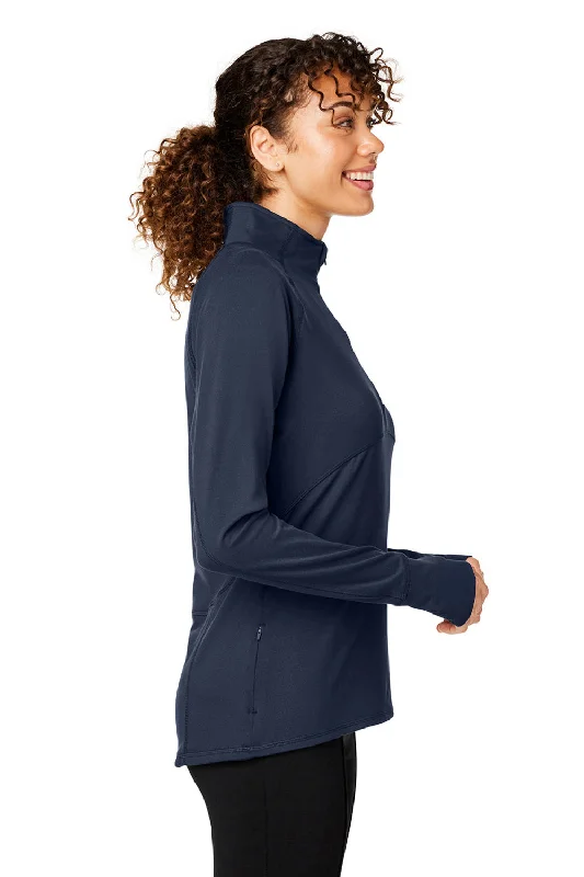 Puma Womens Gamer Moisture Wicking 1/4 Zip Sweatshirt - Navy Blue