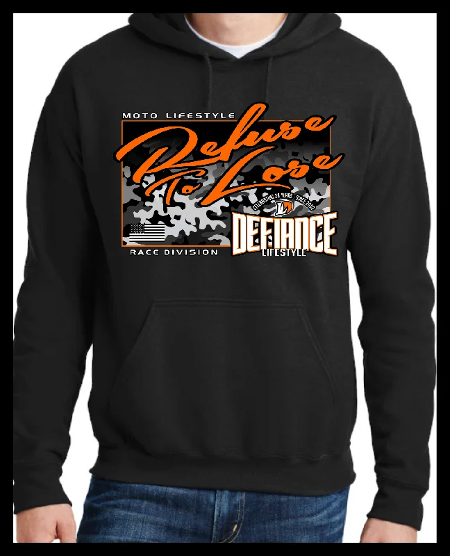 Racing  Neon Orange Camo Hoodie - Refuse to Lose