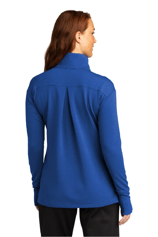 Sport-Tek Womens Flex Fleece Moisture Wicking 1/4 Zip Sweatshirt - True Royal Blue