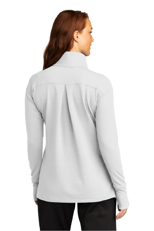 Sport-Tek Womens Flex Fleece Moisture Wicking 1/4 Zip Sweatshirt - White