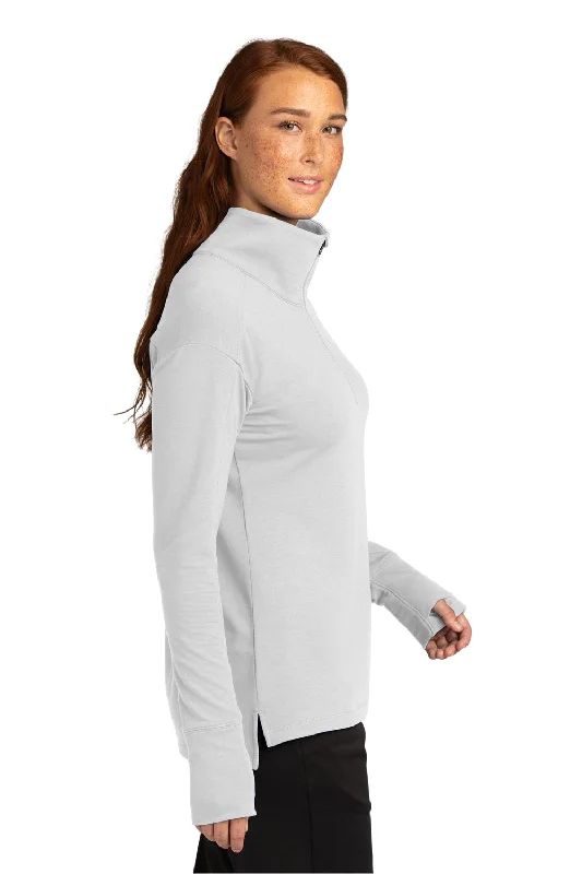 Sport-Tek Womens Flex Fleece Moisture Wicking 1/4 Zip Sweatshirt - White