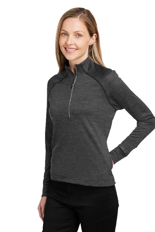 Spyder Womens Mission 1/4 Zip Sweatshirt - Black