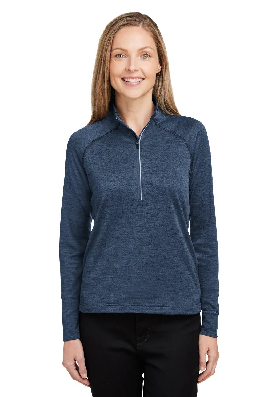 Spyder Womens Mission 1/4 Zip Sweatshirt - Frontier Blue