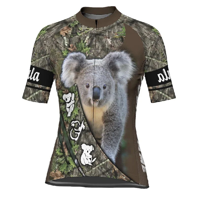 Customized Koala Short Sleeve Cycling Jersey for Women