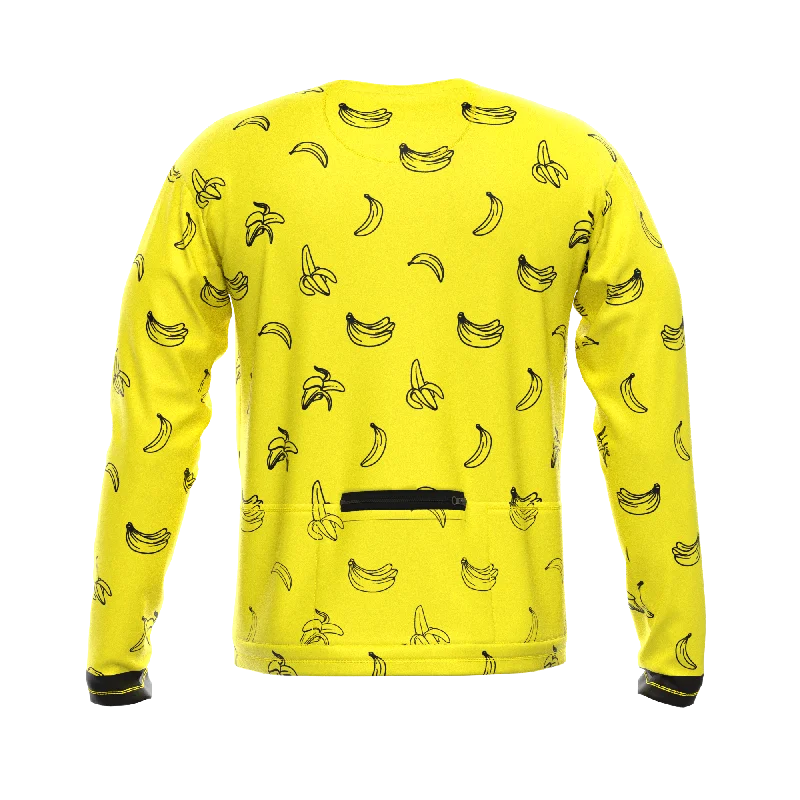 Men's Must Be Bananas Long Sleeve Cycling Shirt