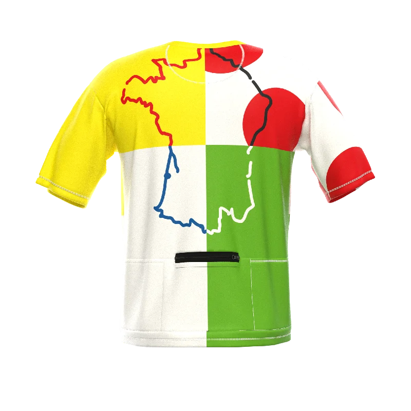 Men's Tour de France Leaders KOM Sprinters Short Sleeve Cycling Shirt