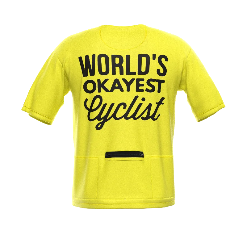 Men's World's Okayest Cyclist Short Sleeve Cycling Shirt