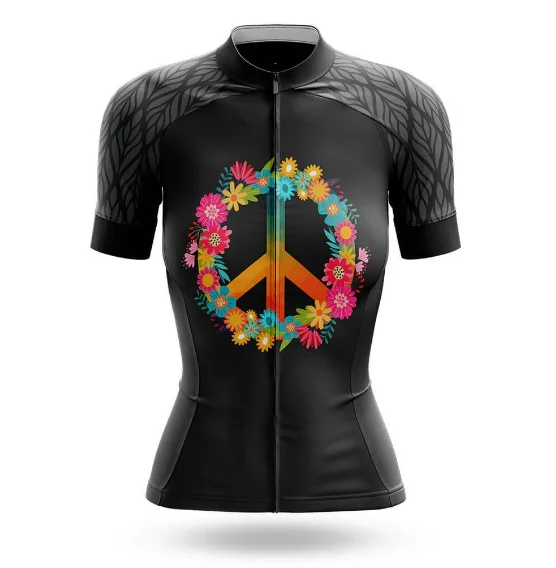 Peace Love Cycling Jersey For Women | Women's Cycling Kit