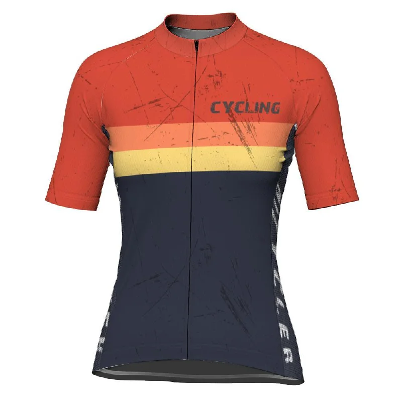 Vintage Short Sleeve Cycling Jersey for Women