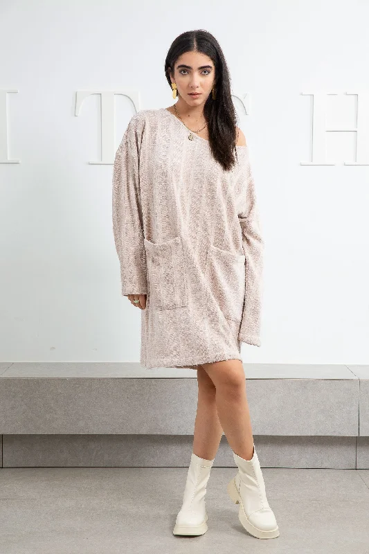 Beige Knit Dress - Zola