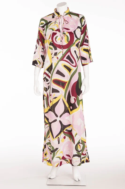 Emilio Pucci - 3/4 Sleeve Multicolor Beach Dress - IT 42