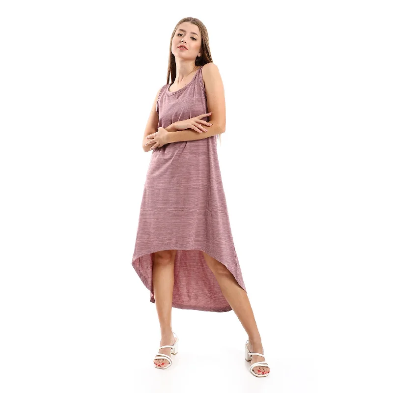High Low Sleevless Casual Dress - Kady