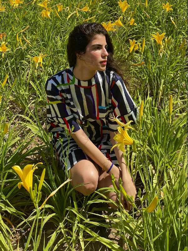 Knee Length Loose Dress - TFN