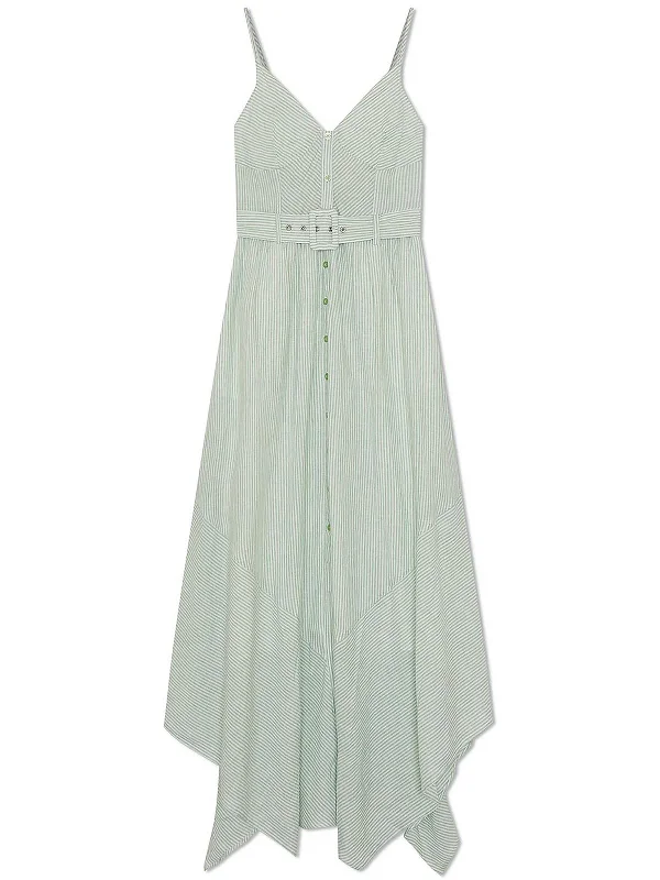 Leighton Womens Belted Long Sundress
