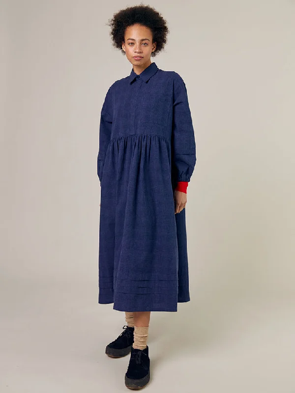 Sideline Wren Dress in Indigo