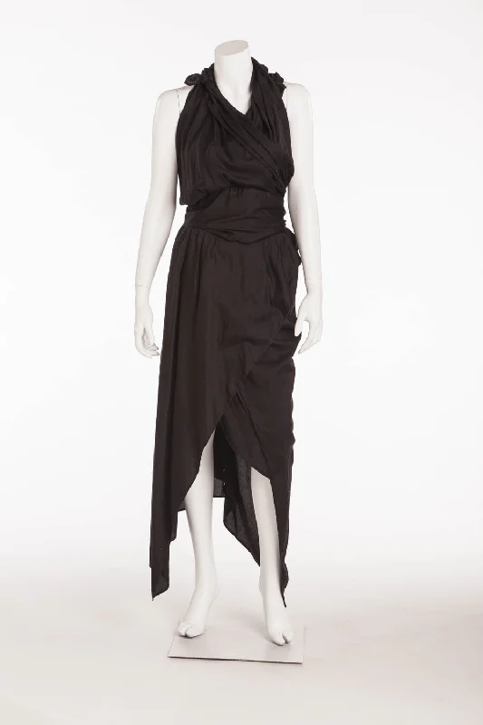 Vivienne Westwood - Long Black Halter Dress - IT 42