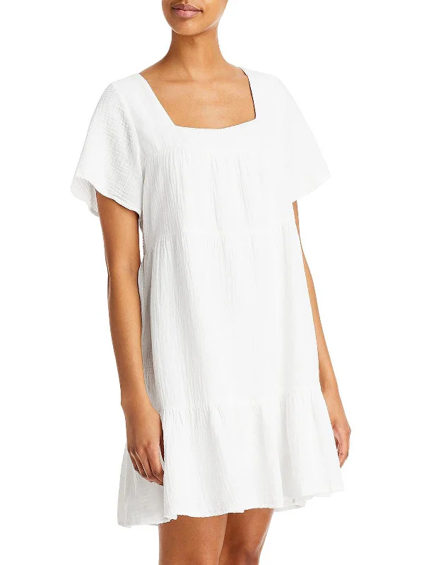 Womens Tiered Gauze Sundress